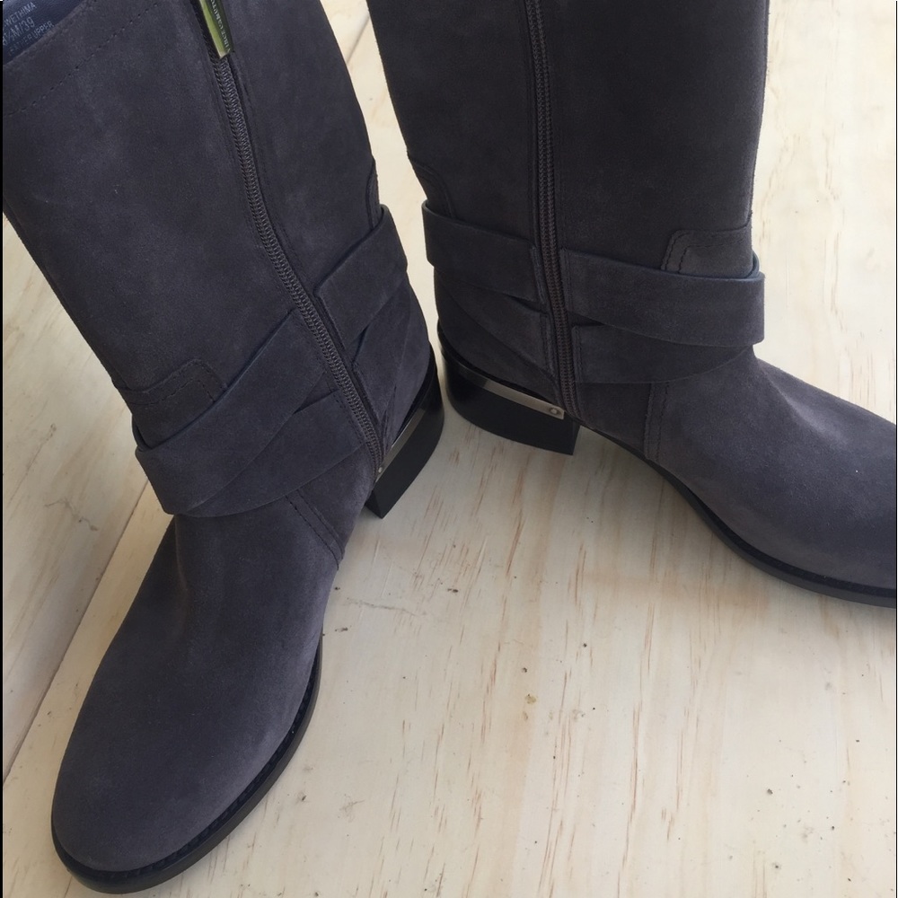 Vince Camuto  Wethima  Leather Moto Boot